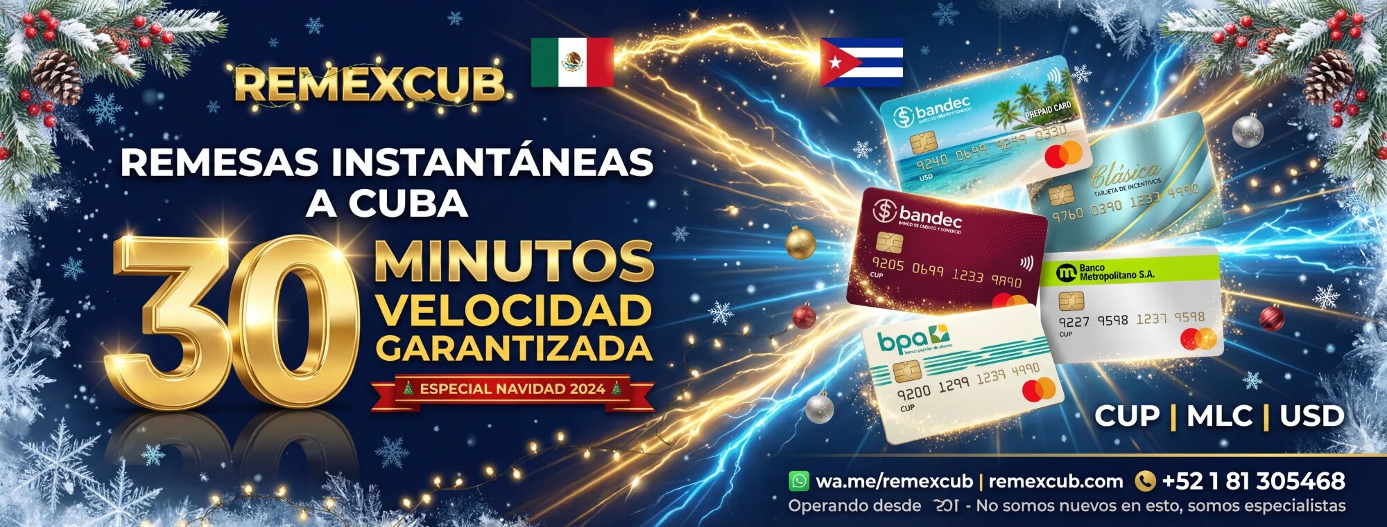 REMEXCUB - Remesas a Cuba